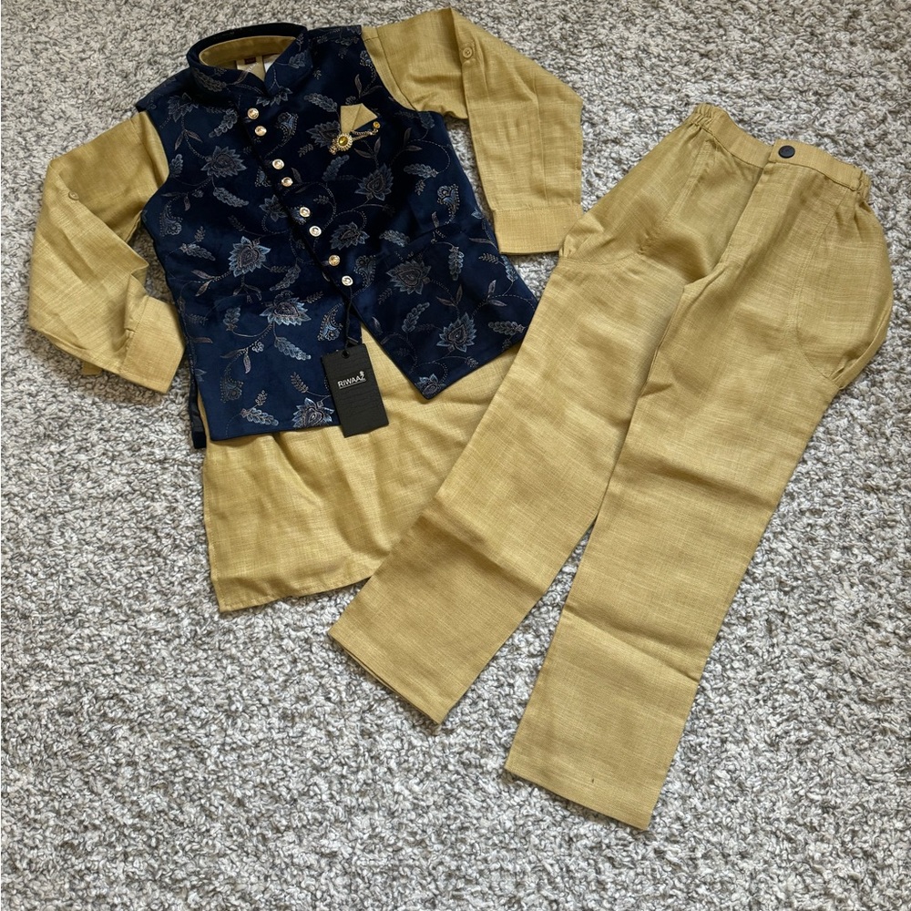 Ethnic Boys wear with jacket for 6-7 years